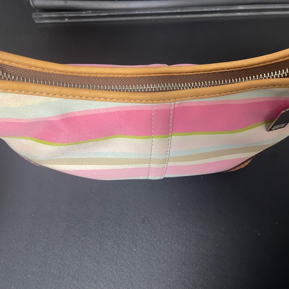 COACH pastel stripe Soho purse - Picture 6 of 10
